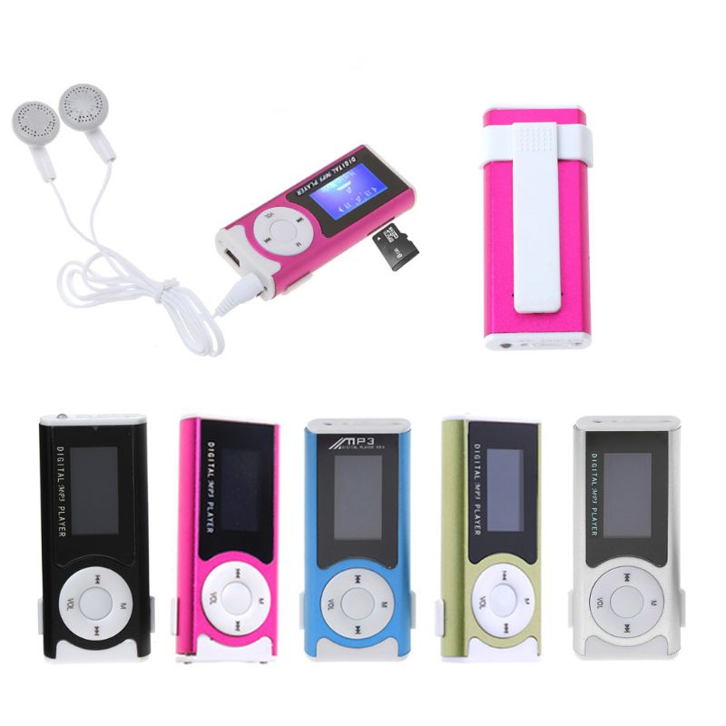 USB Tela LCD Alumínio 32GB Clip Música Digital MP3 em Oferta na Shopee