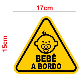Adesivo Infantil Bebe A Bordo Meninos E Meninas