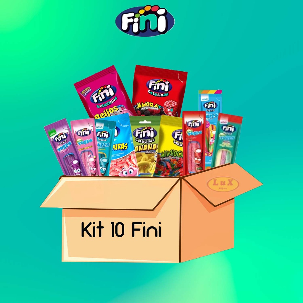 Kit Com 10 Pacotes Fini Sabores Variados Shopee Brasil 5996