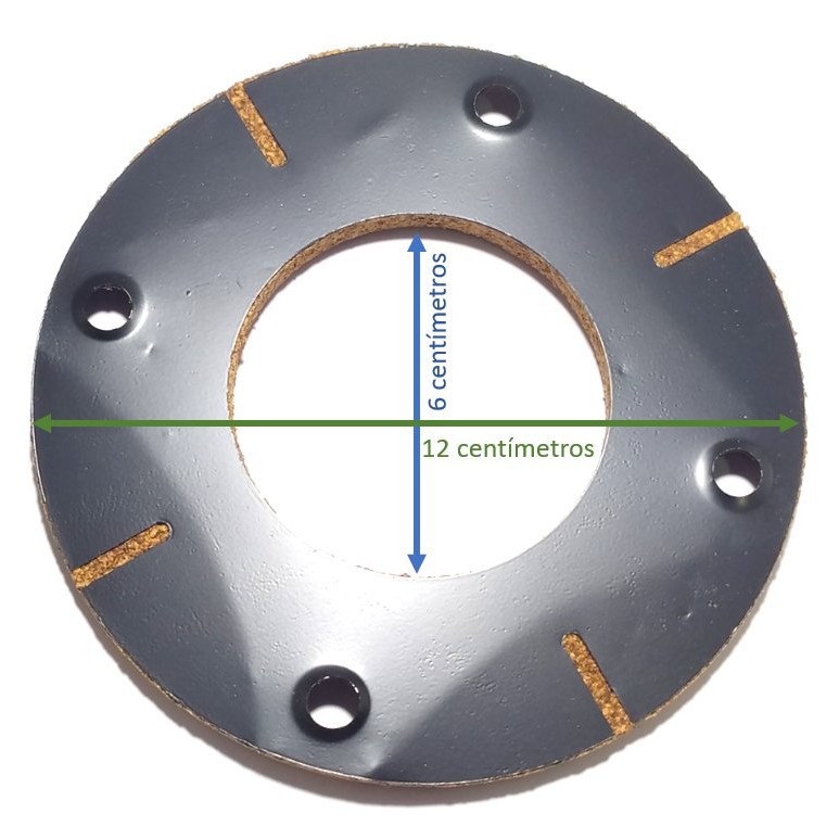 Disco de Cortiça com Lata para motor de maquina de costura industrial