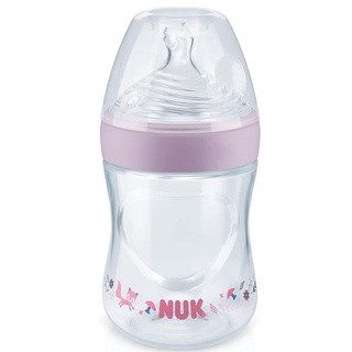 Mamadeira Com Controle Temperatura Smart Flow 150ml Lilás NUK em Oferta na Shopee