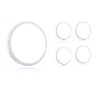 Kit 5 Painel Plafon Led 18w Redondo Sobrepor Branco Frio Decoração Casa Loja Gesso Teto