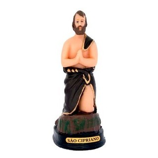 Imagem São Cipriano 15cm Resina Nacional em Oferta na Shopee