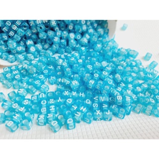 Miçanga entremeio quadrado letras 100 unidades para bijuterias em Oferta na Shopee