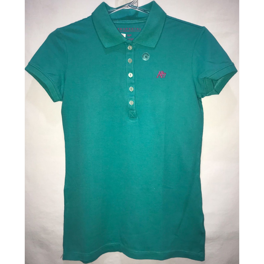Blusa Camisa Aeropostale Gola Polo Feminina Cor Verde Tamanho P Original