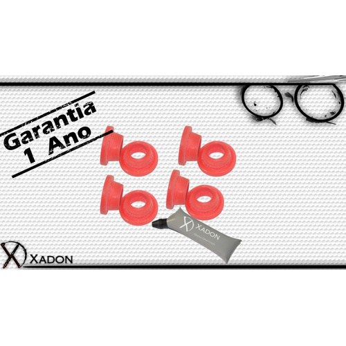 4 Bucha Amortecedor Traseiro S10 Nova Gm 2012 A 2016 Pu