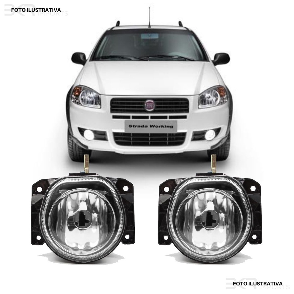 Par Farol Milha Fiat Strada Working 2011 2012 2013 2014 2015 2016 Nova Nfe em Oferta na Shopee