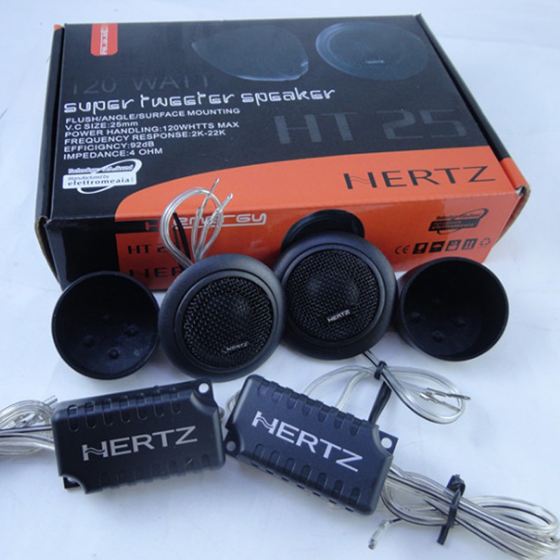 HERTZ HT25 120W Car Music Stereo Super Dome Tweeter Speakers Audio Music Player For Hertz