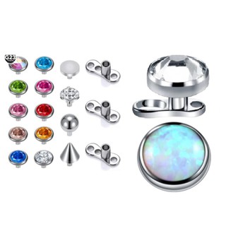 Microdermal Titânio Zirconia / Opala Topo / Base Ou Completo Diversas Opções Titanium