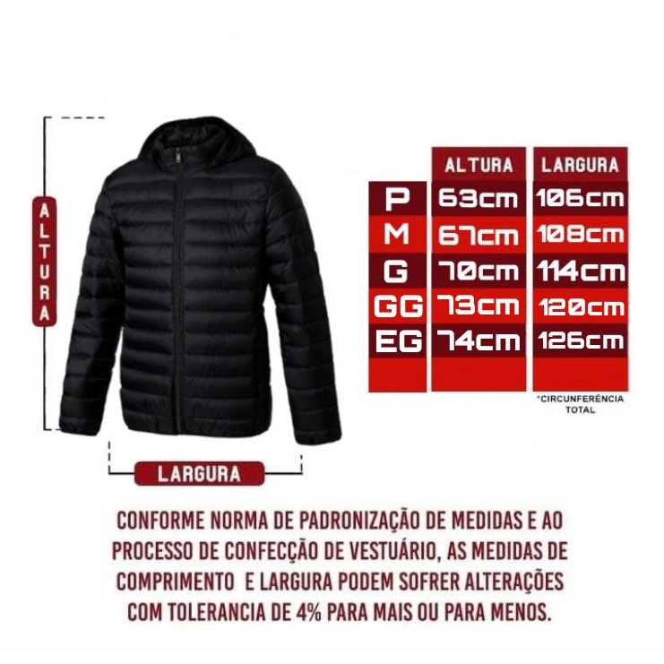 Jaqueta Apeluciada Puffer Com Capuz Removível Masculina