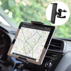 O Mais Novo Suporte Para De Ventilação Do Ventilador De Ar Carro Rotativo 360 Graus Ipad 1 3 4 mini 4-10 " Samsung Huawei Tablet Phone Gps Etc