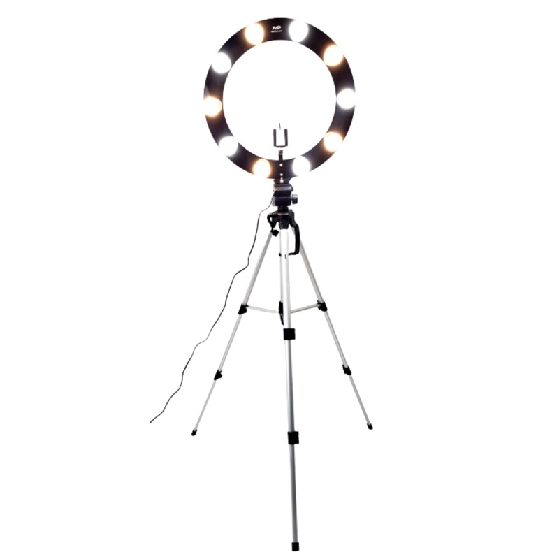 Ring Light 12 Lampadas Led 2em1 + Tripé + Kit Selfie