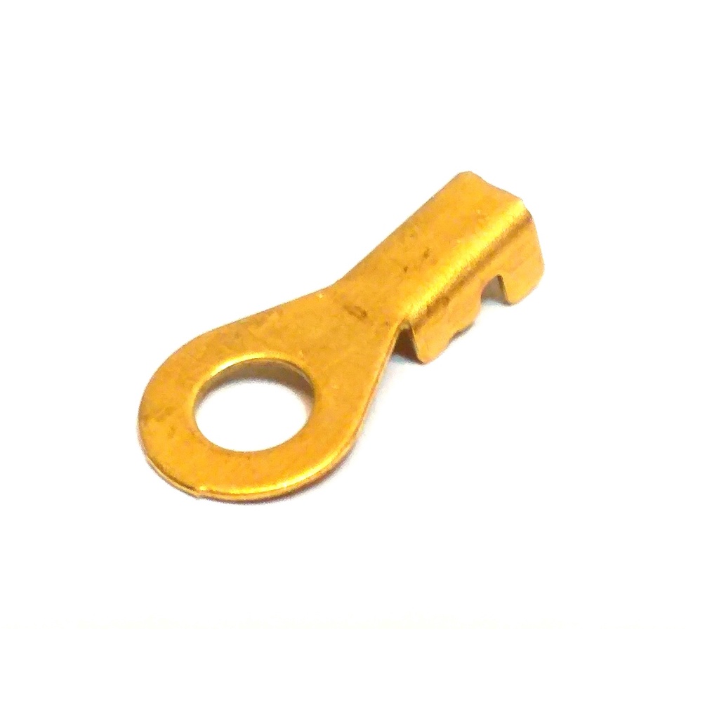 Terminal Olhal 3/16 Reforçado Pequeno Bateria Latão Com 100 Unidades Para Fio De 1,0 à 2,5mm