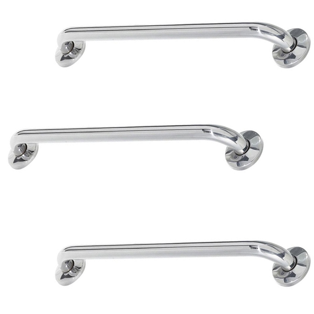 Alça de Apoio Kit 3 Unidades 40cm Barra Inox Deficiente Cadeirante Idoso Banheiro Acessibilidade