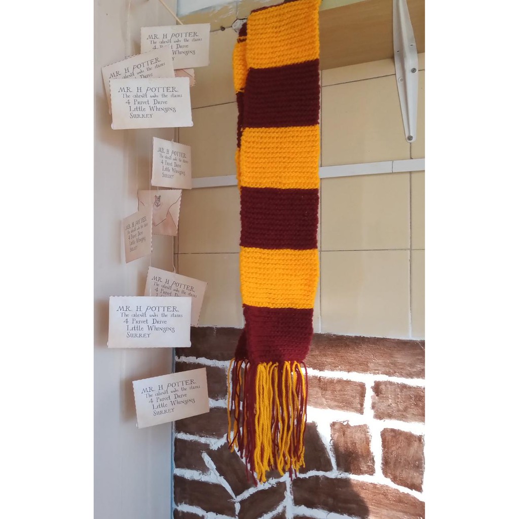 Cachecol Harry Potter Grifinória | Shopee Brasil
