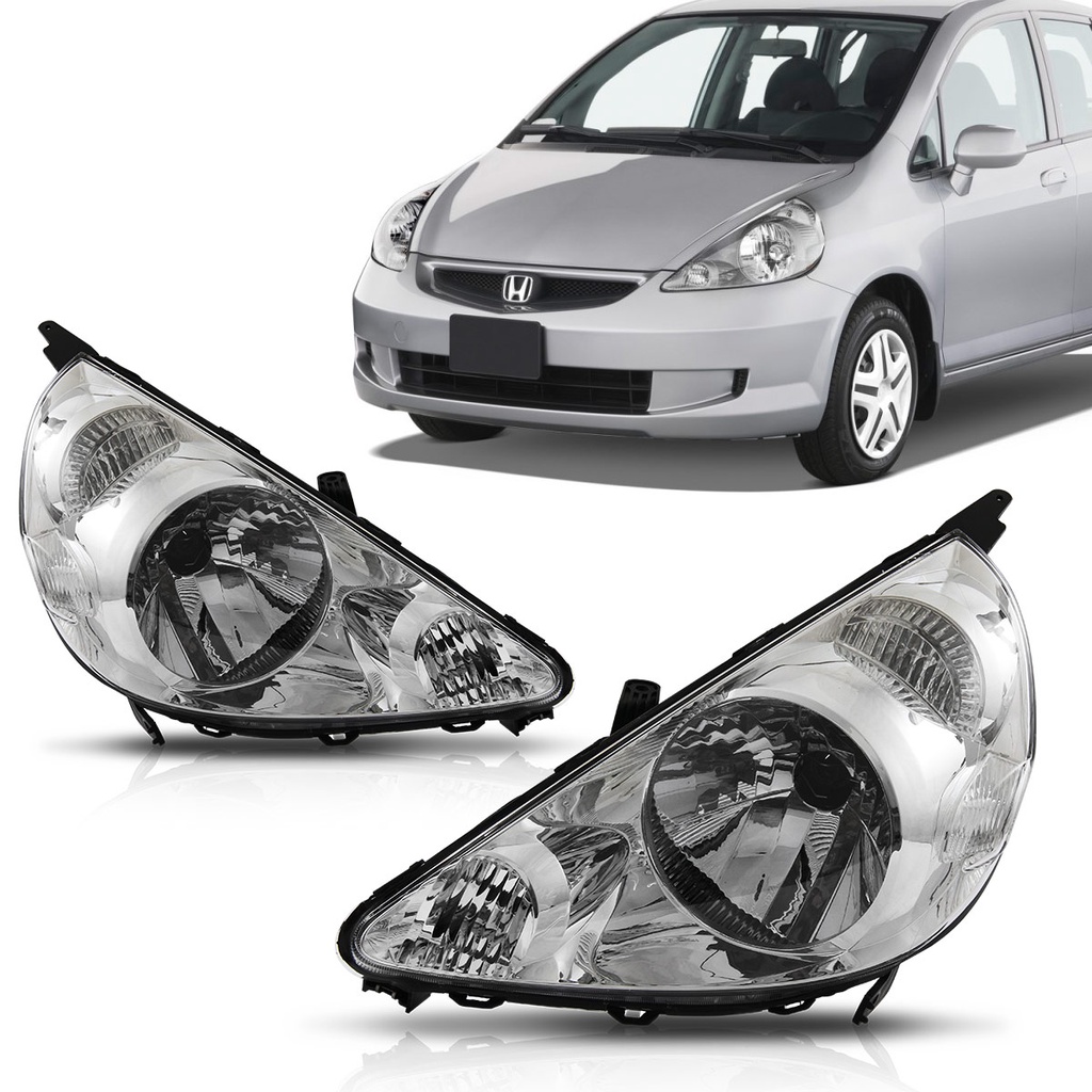 Farol Fit 2003 2004 2005 2006 2007 2008 Cromado em Oferta na Shopee