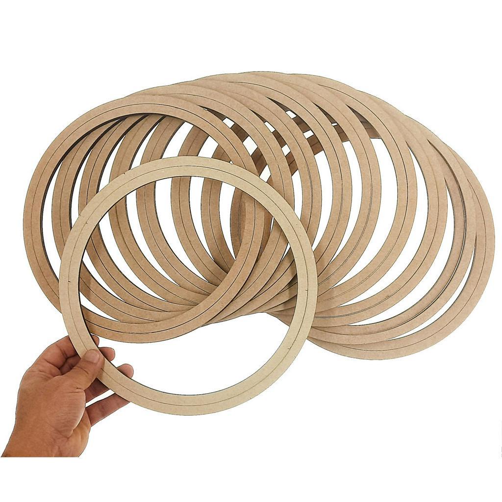 Kit 10 un Bastidores mdf 26cm Moldura Bordado Crochê