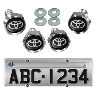Kit 4 Parafusos De Placa Emblema Toyota Corolla Etios Rav4 - Emblema Resinado