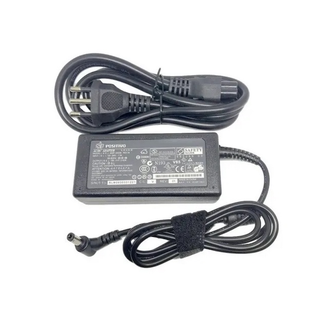 Fonte Carregador Notebook Positivo 19v 3,42a 65w 5.5 X 2.5MM 110V-220V