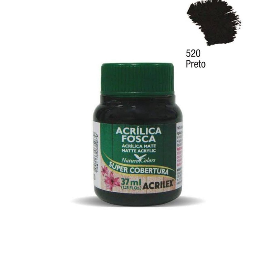 TINTA ACRÍLICA FOSCA 37ml- ACRILEX em Oferta na Shopee