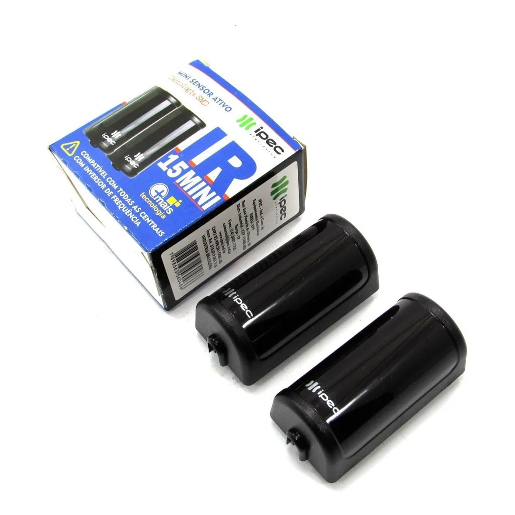 Sensor Barreira Ativo Fotocélula Ir 15 Mini Digital Infra Para Portões Anti Esmagamento