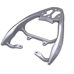 Suporte Baú Traseiro Bagageiro Honda Cg 125 150 160 2014 A 2024 Prata Scam (NÃO SERVE CG 160 TITAN)