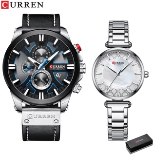 CURREN Fashion Chronograph Homens Relógio Esportivo De Quartzo À Prova D