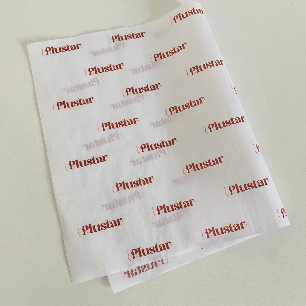 papel seda para embalagem 30x48 - premium personalizado com seu logo 100un - loja e presentes