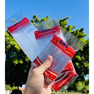 Palito para pirulito BWB transparente- topo de bolo- tubo pet P/M/G - canudo transparente 50~600 un
