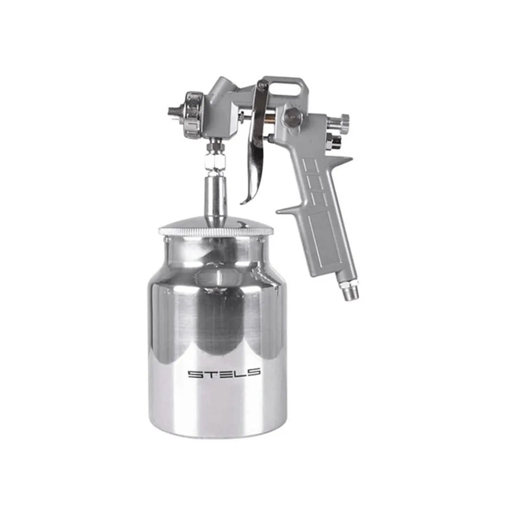 Pistola De Pintura Por Sucção 750 Ml Tanque Baixo Stels