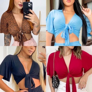 Cropped Feminino Multiformas 3 em 1 ONÇA ou PRETO