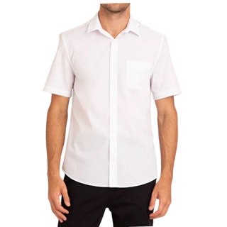 Camisa Social Masculina Manga Curta Com Bolso Blusa Camiseta Luxo Moda em Oferta na Shopee