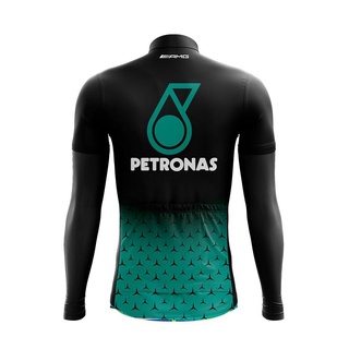 Camisa Ciclismo Manga Longa Pro Tour Petronas Black