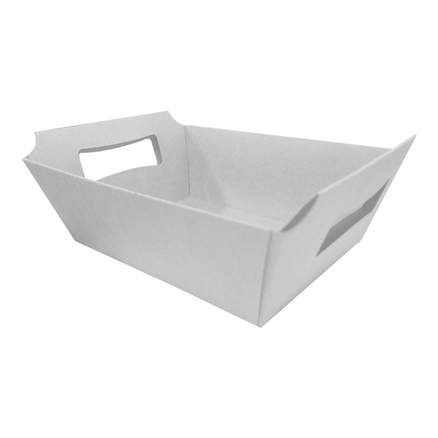 Cesta de Papel M 12,5X17X7cm - Branco - 10un - ASSK Rizzo