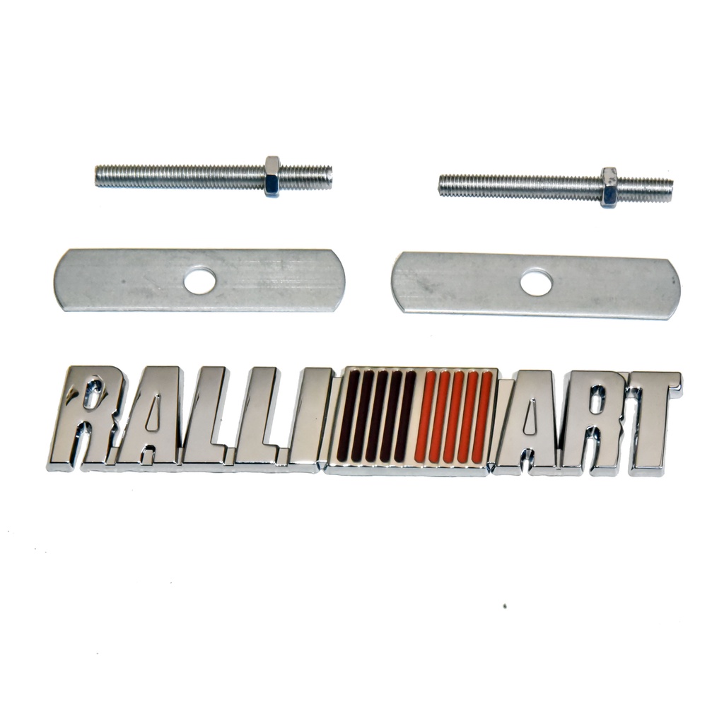 Acessórios Emblema Ralliart da Grade Asx Pajero 3000GT Airtrek Eclipse L200 Triton Outlander Pajero Sport TR4 Cromado
