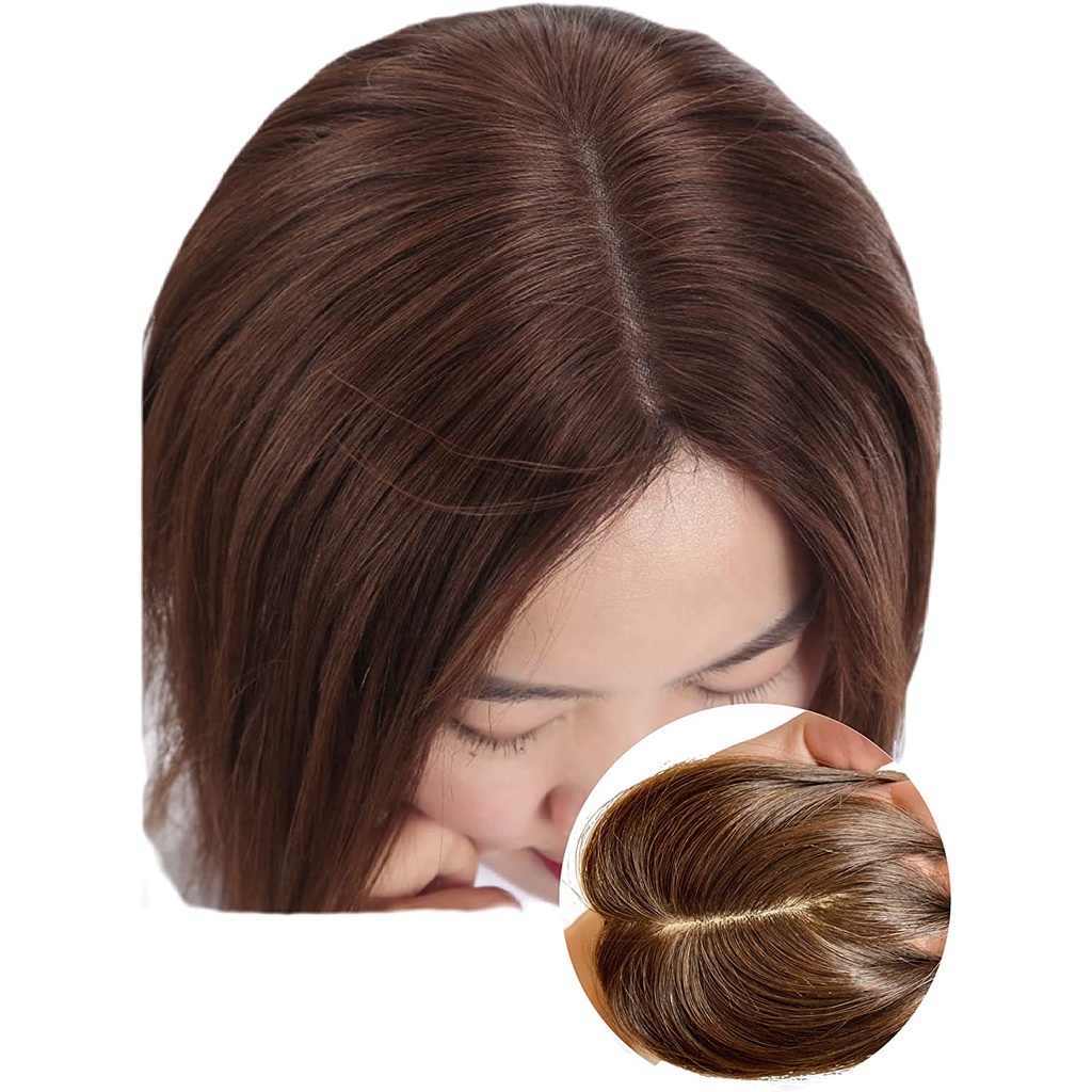 Diretamente do Japão, Luce Brillare - Peruca Parcial, Peruca com Mechas, Peruca Parietal Feminina, Repartição Médica, Ca