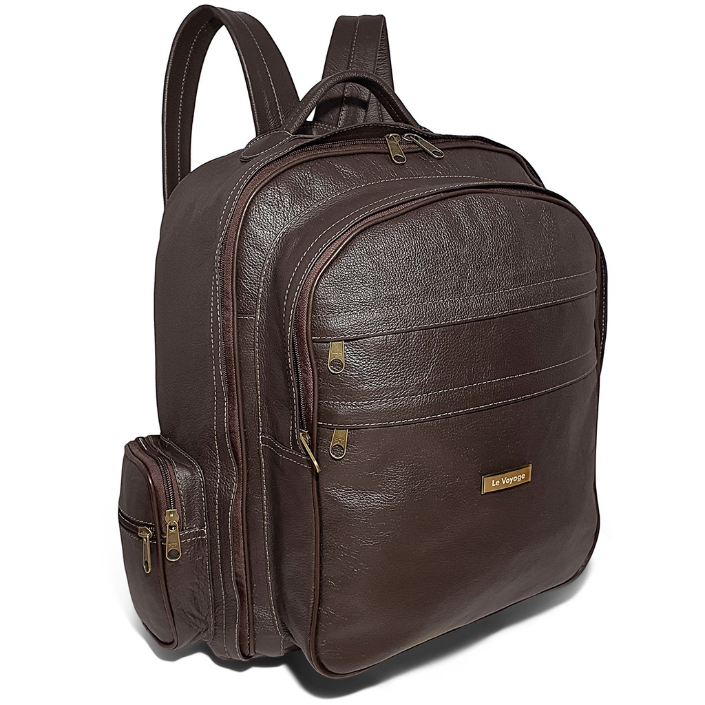 Mochila De Couro Legítimo Masculina Para Viagem Tamanho Extra Grande em Oferta na Shopee