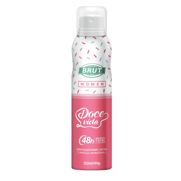 Antitranspirante Brut Doce Vida 150ml - Caixa  Com 12 Uni - Valor Unitário R$.7,99