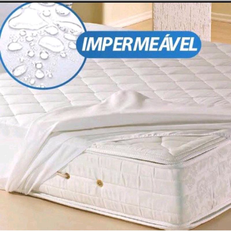 Capa Protetora Impermeàvel Tamanho Casal Matelado com elastico