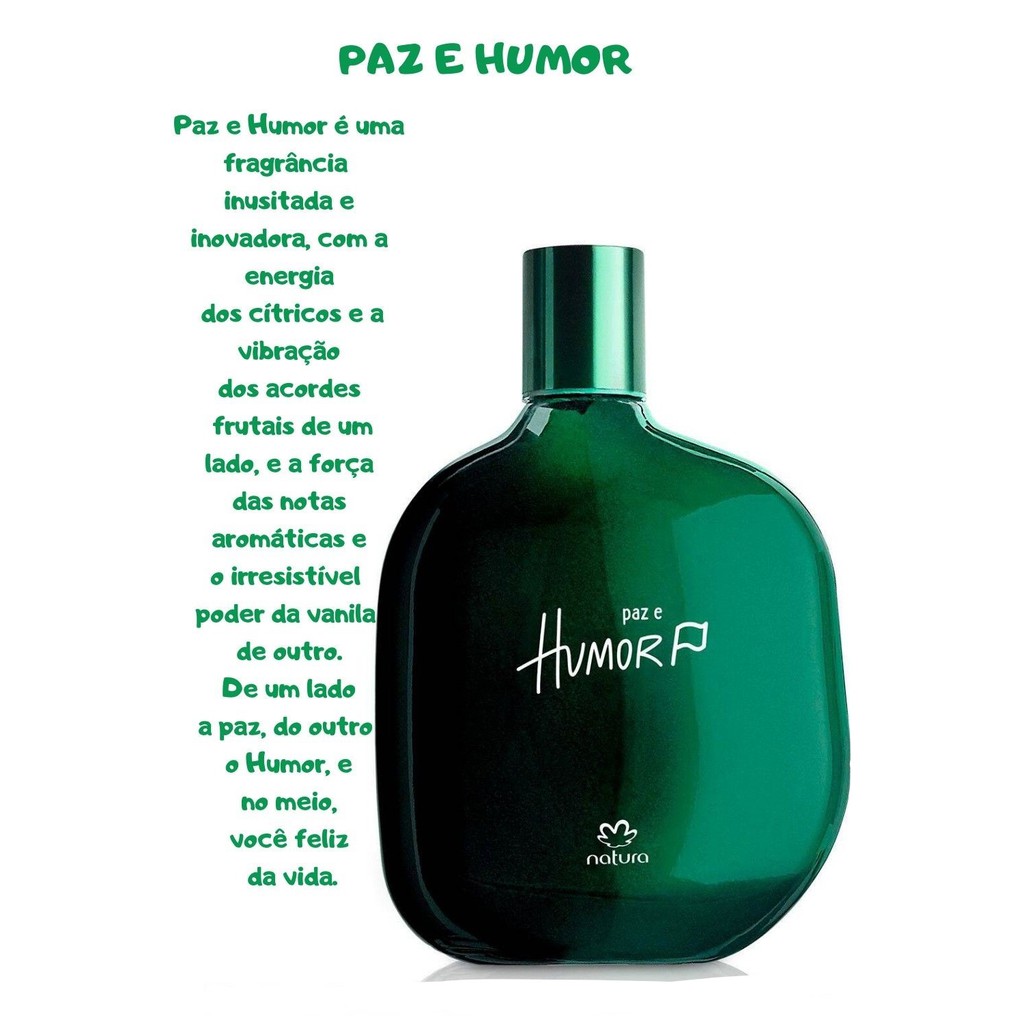 Perfume Paz e Humor Desodorante Colônia Masculino 100 Ml Natura | BeeCost