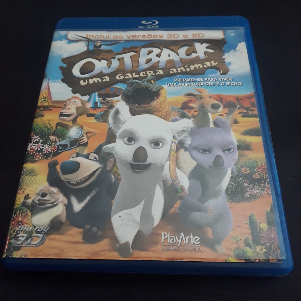 Blu-ray 3D e 2D Outback: Uma galera animal (original e usado)