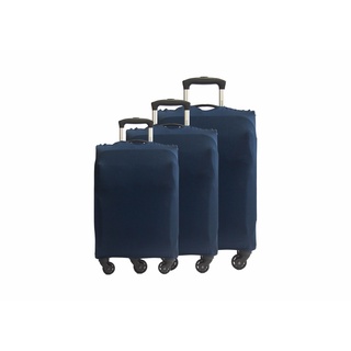 Kit 03 Capas P/ Mala de Viagem Big Style Azul marinho - Tamanho P/ M/ G