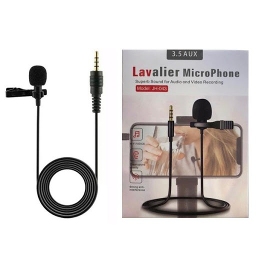 Mini Microfone De Lapela Profissional P/ Celular Android Ios Portátil Live P3 Videoconferência