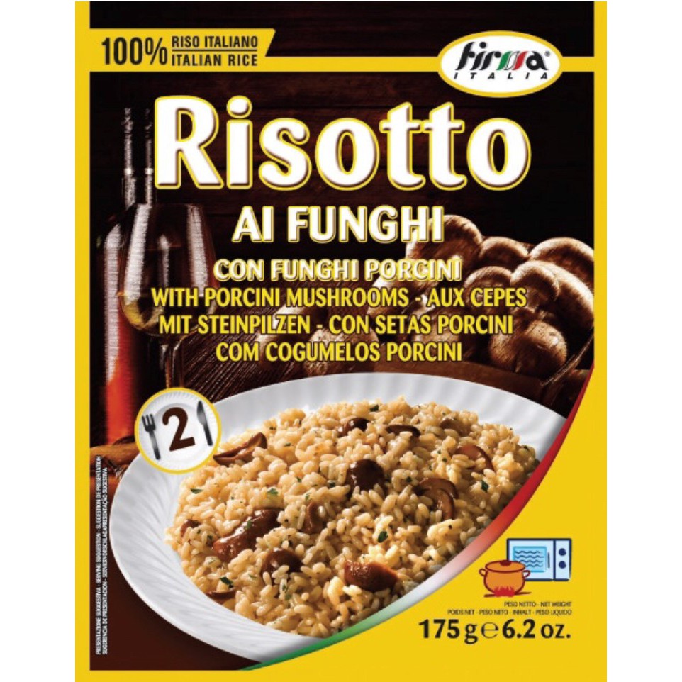 Risoto Pronto Al Funghi Serve 2 Pessoas 100 Italiano Shopee Brasil