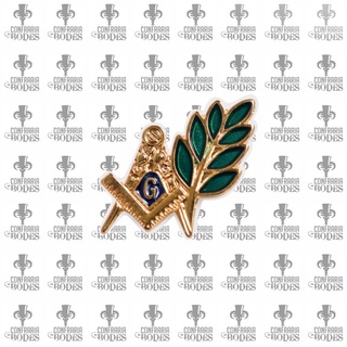 Botom Pin Maçom Emblema Maçonaria E Acacia