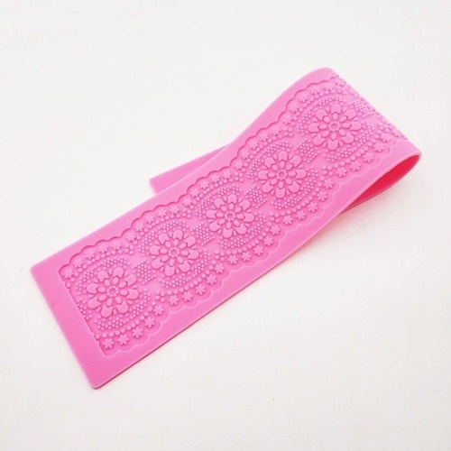 Tapete Molde de Silicone para Rendas De Açúcar Sugarveil - Ref. 0015 - 37,9 x 7,8 cm