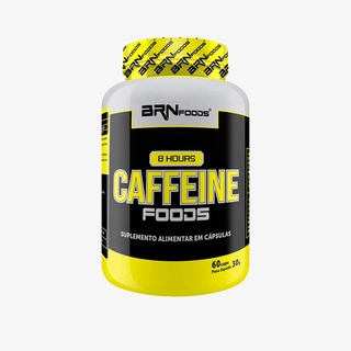 Cafeína 8 Hours Caffeine Foods 60 capsúlas Pré Treino - BRNFOODS