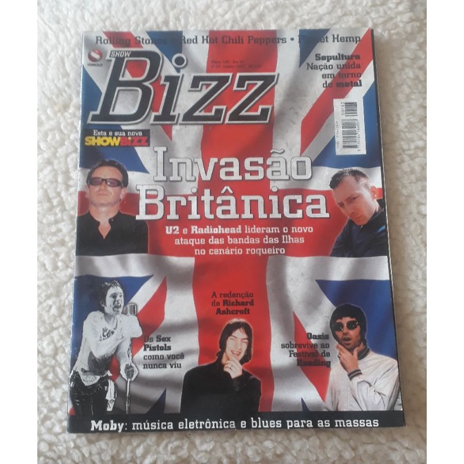 Revista Show Bizz Invasão Britânica Edição 183 Ano 15 Número 10 Outubro/ 2000