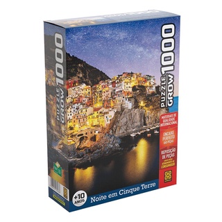 Puzzle 1000 peças Noite em Cinque Terre