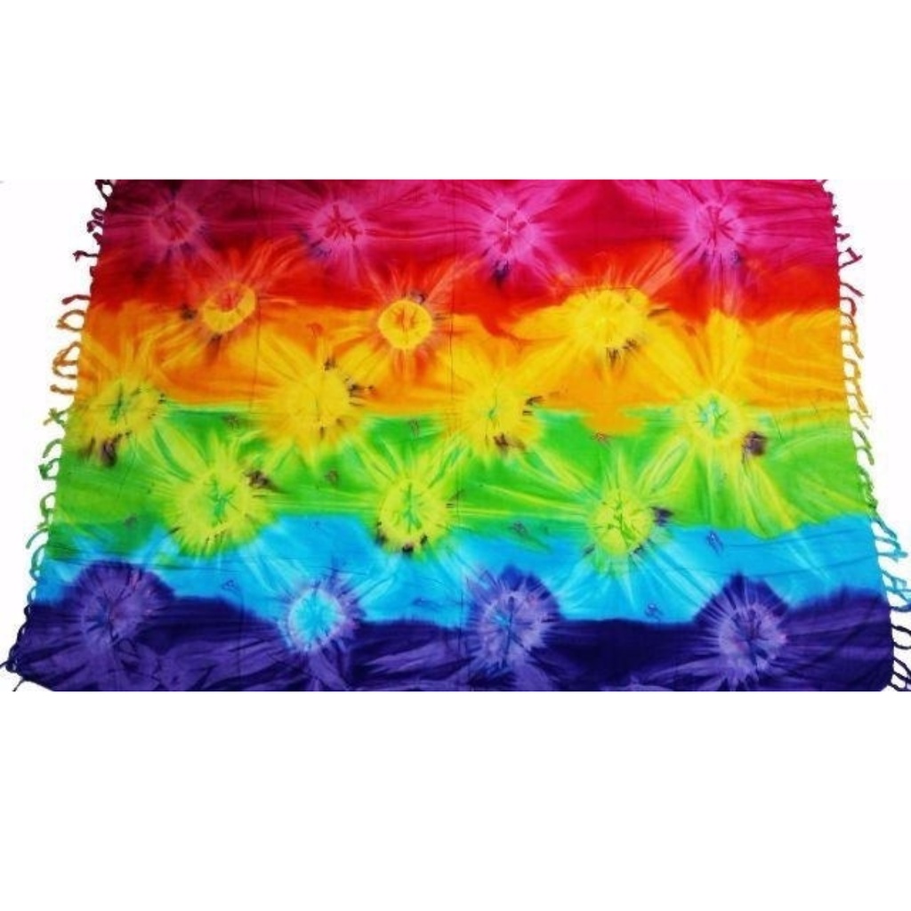 Canga De Praia Tie-dye Tay Day Colorida Verão em Oferta na Shopee
